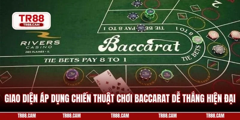 Giao diện áp dụng Chiến thuật chơi Baccarat dễ thắng hiện đại
